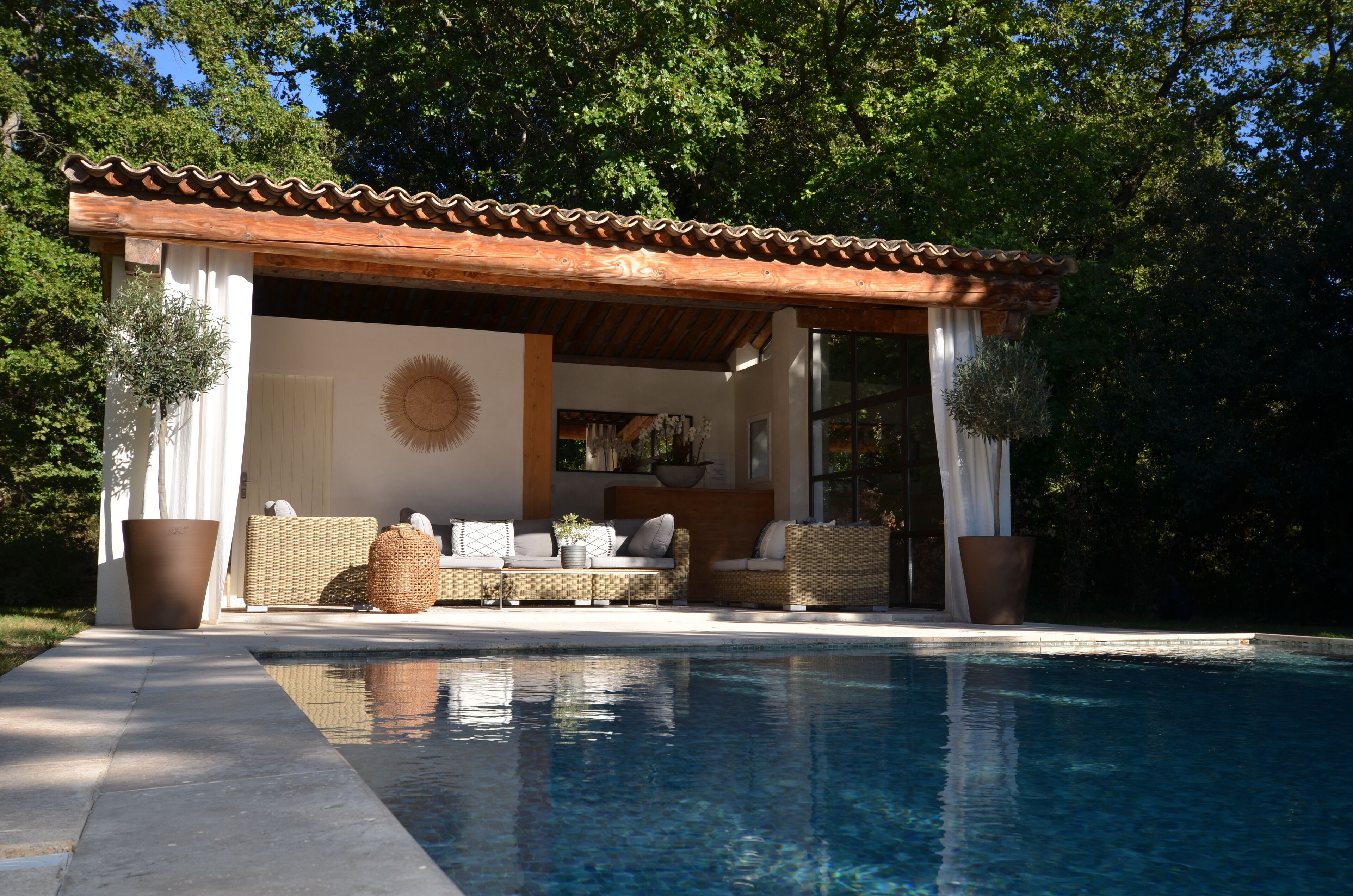 Piscine extérieure, piscine chauffée