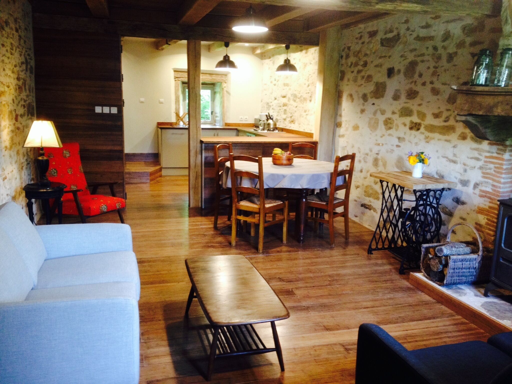 Newly-renovated countryside gite, shared use of swimming pool and games room