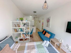 Exclusive Apartment, 1 Bedroom, Non Smoking, City View | Living area - Exclusive, One Step Away from San Isidro (1302) (Lima)