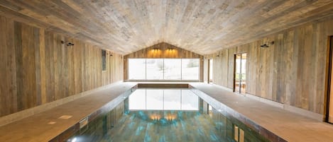 Indoor pool, a heated pool
