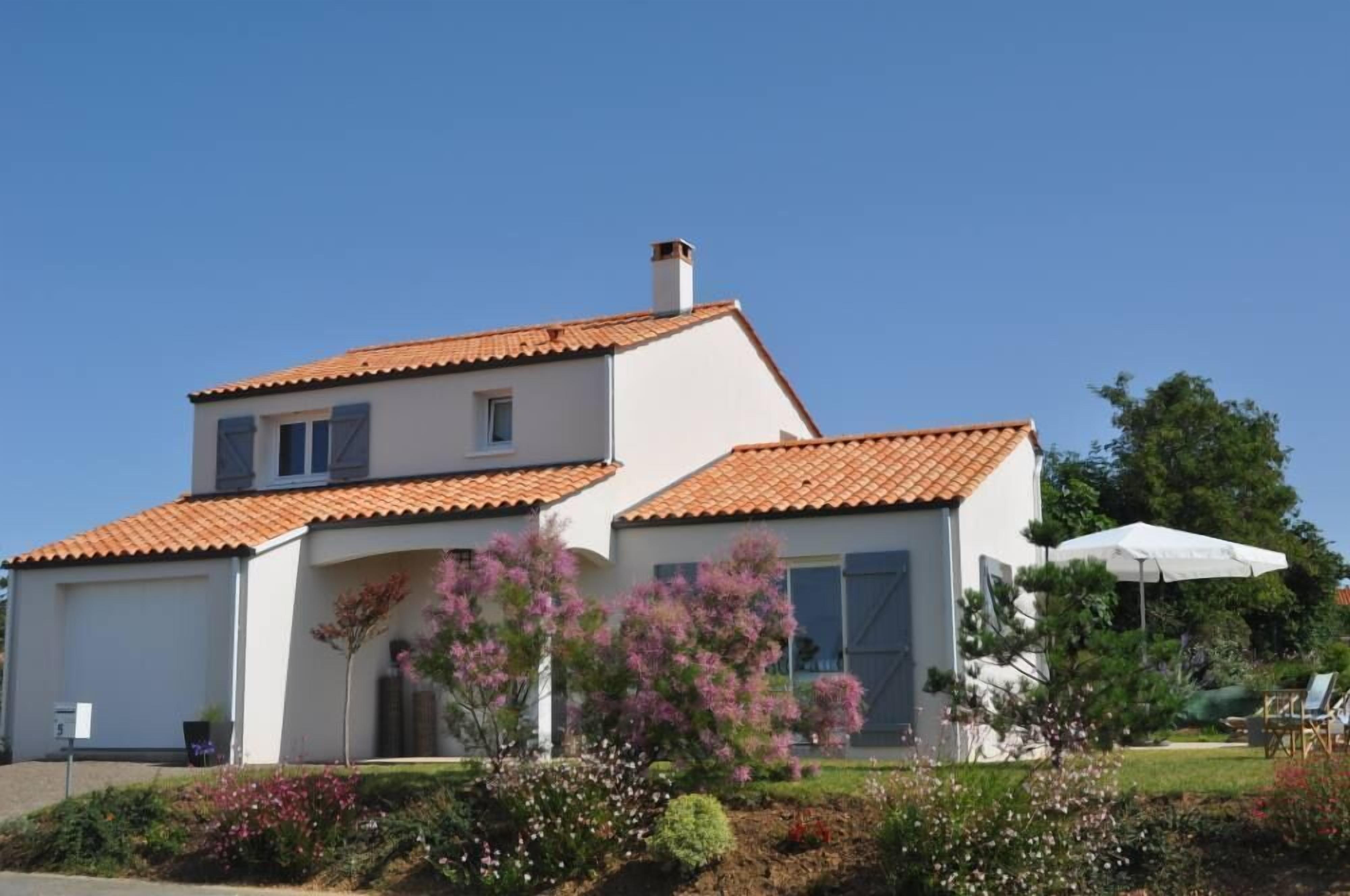 La maison vue de face