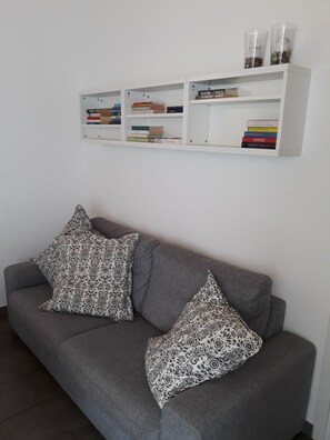 Una televisión, libros