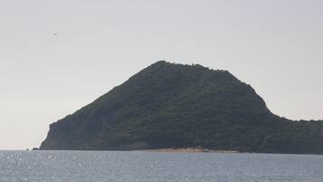 Perto da praia, toalhas de praia