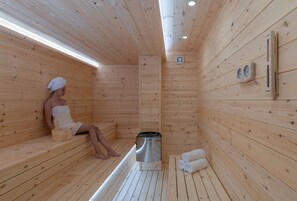 Sauna -  Elaida Villa, Refined Group Escape • Pool & Play (Rethymno)