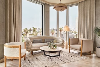 55-inch Smart TV with satellite channels, TV, first-run movies at Santa Monica Proper Hotel, a Member of Design Hotels