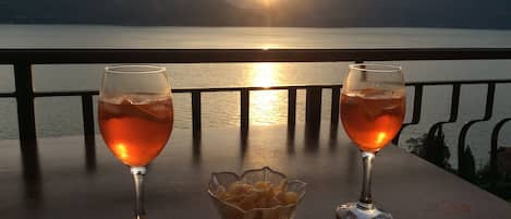 Udsigt fra overnatningsstedet