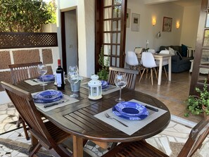 Outdoor dining - Nice apartment with terrace (Puerto del Carmen)