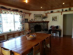Dining - Historic Georgian Country House with Private Garden & Riverside Charm (County Galway)