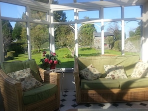 Sunroom  for tea in the in all weathers!