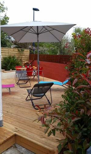 Terrace/patio - Adorable sunny house in the heart of downtown (Concarneau)