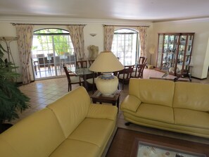 Télévision, lecteur de DVD, table de tennis de table