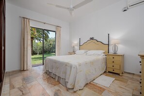 4 bedrooms, in-room safe, iron/ironing board, travel cot