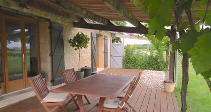 Grange Gite-vignoble, vue, piscine, wifi, salle de jeux - "L'Atelier" aux Marais