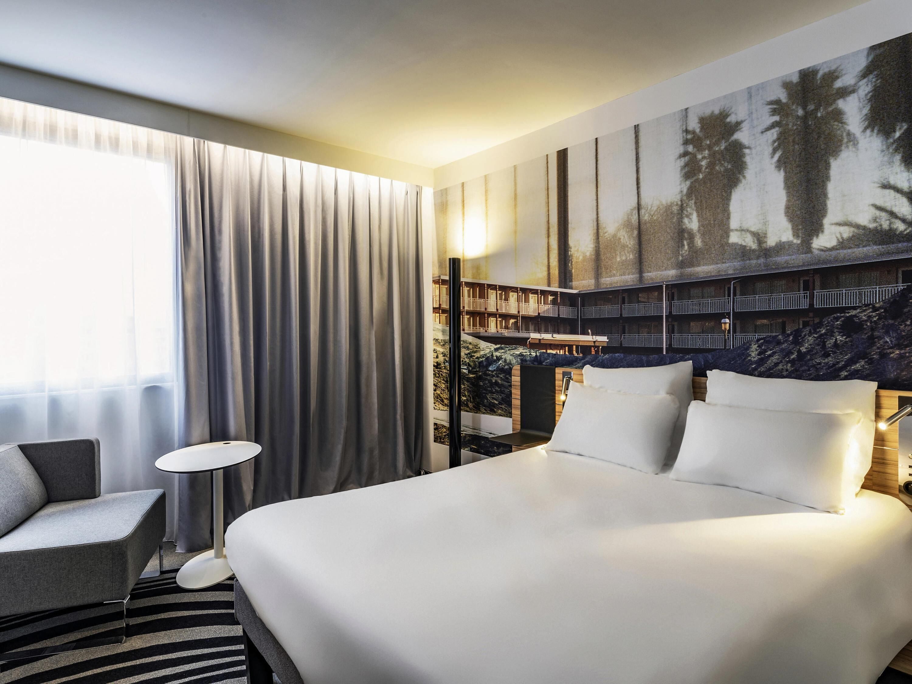 In-room safe, desk, blackout curtains, soundproofing