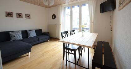 Great ground floor apartment. Air-conditioning. 3 min train station