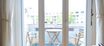 Great ground floor apartment.  Air-conditioning.  3 min train station