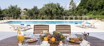 Peaceful 9 guest villa with extra-large pool, just 1 min walk from the beach