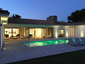 A heated pool