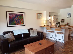 TV, DVD player, books