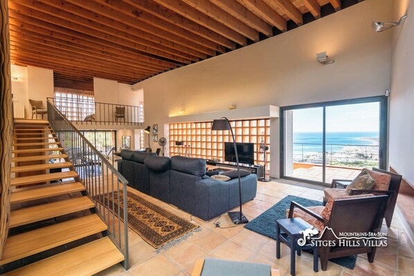 Smart TV, fireplace, DVD player, books
