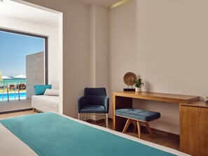 2 bedrooms, in-room safe, soundproofing, iron/ironing board