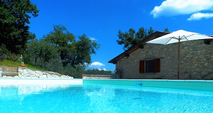 Old Tuscan farmhouse with salt pool, soccer/volleyball field, barbecue