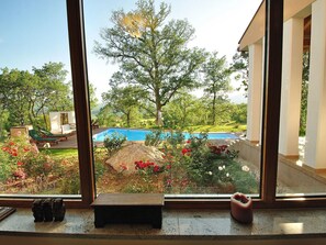 Pool - Private Villa with WIFI, hot tub, private pool, A/C, TV, terrace, pets allowed, panoramic view (Buzet)
