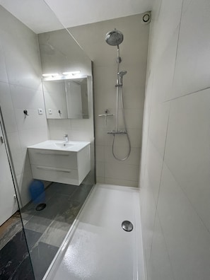 Ducha y bañera combinadas y secador de pelo