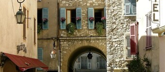 Op de hoogten van Vence, panoramisch uitzicht op zee, verwarmd zwembad, comfort,