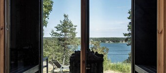 Exclusive architectural house in archipelago