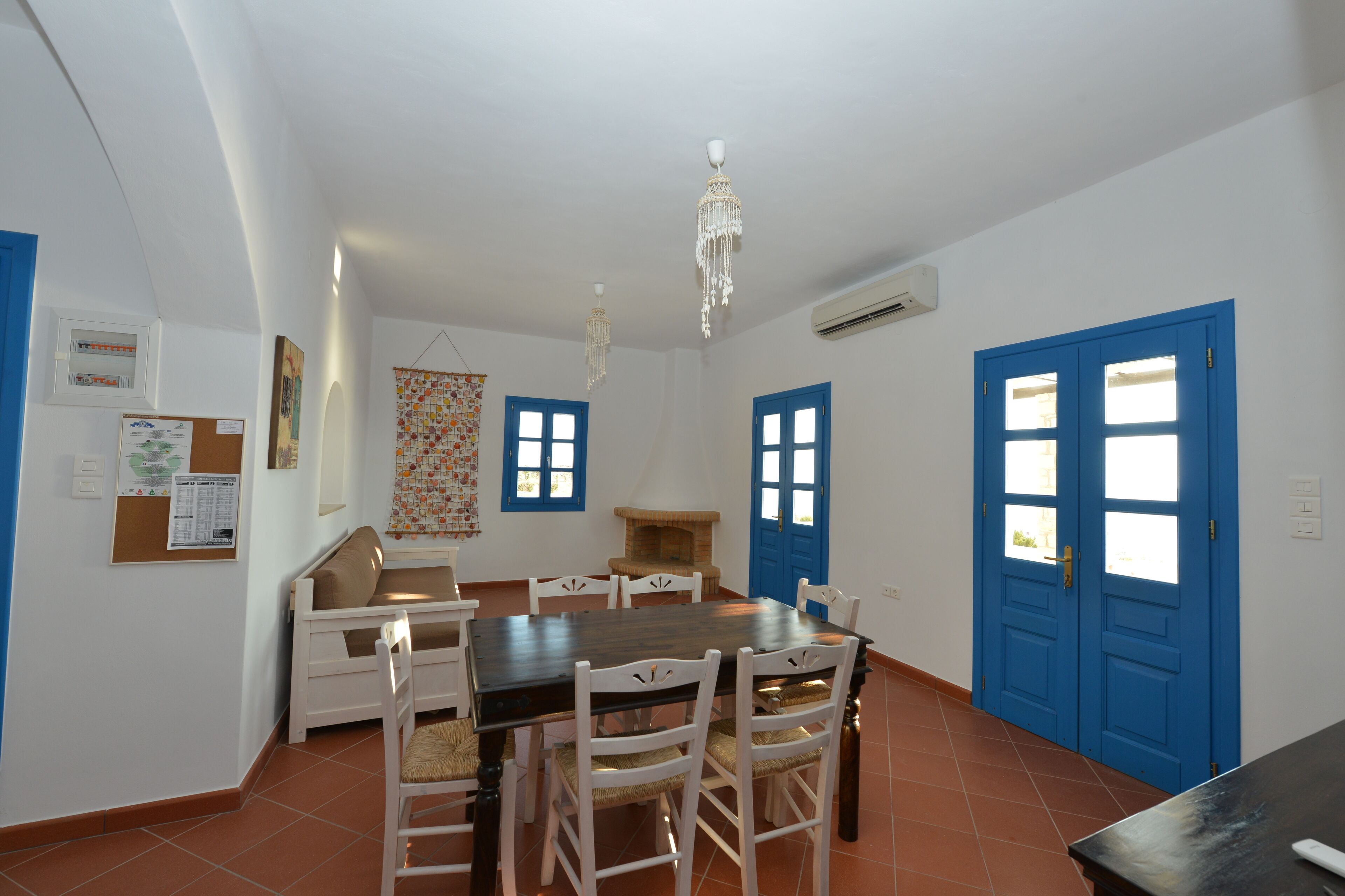 independent villa with splendid view and beach below