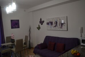 Télévision, lecteur de DVD, livres