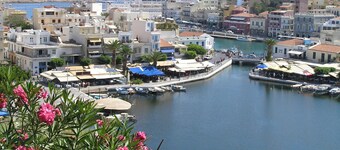 Agios Nikolaos: Fissi villas Agios Nikolaos, traditional houses ideal for families and groups of friends.Huge garden and magnificent sea view.