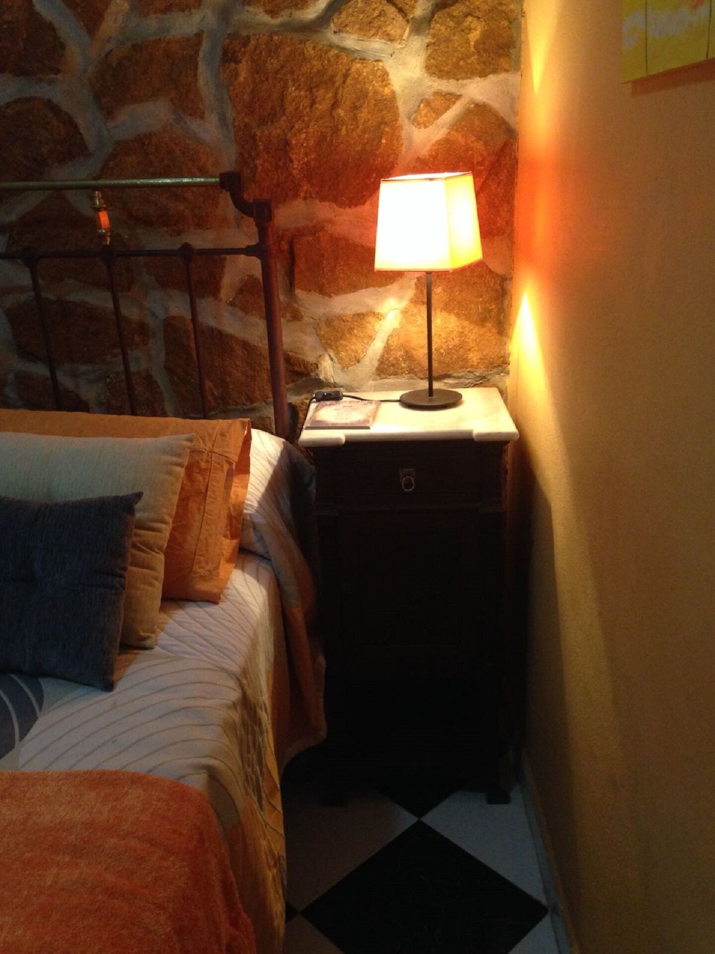 country house among fruit trees