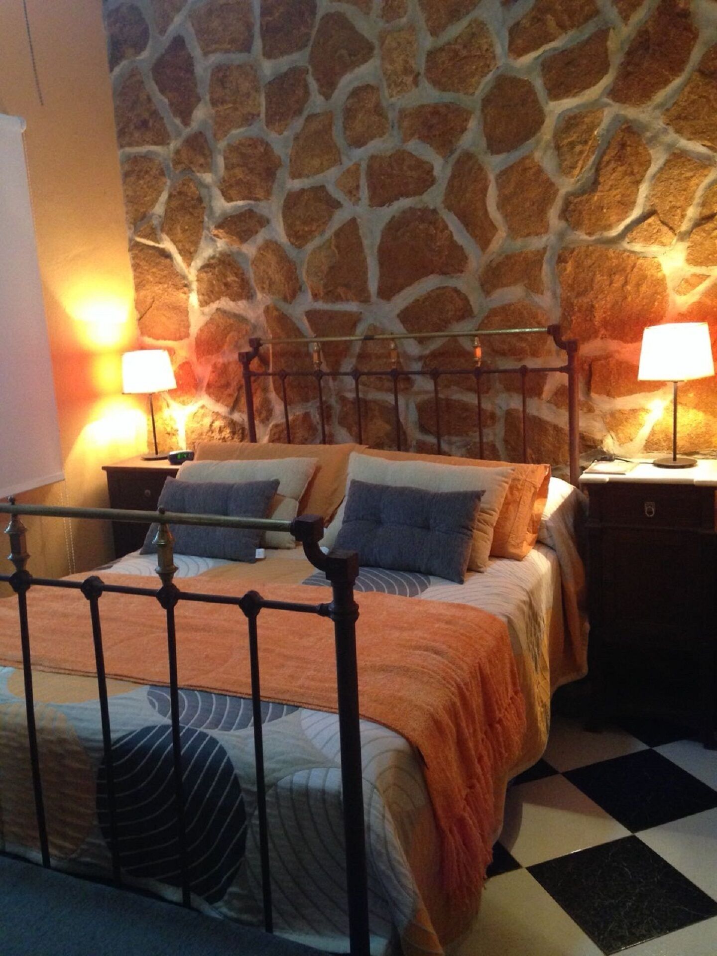 country house among fruit trees