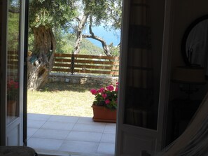 Blick von der Unterkunft