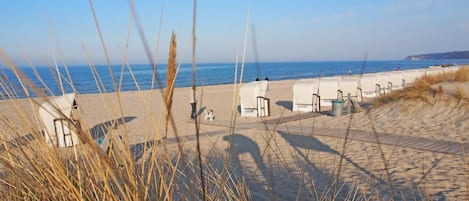 Vlak bij het strand