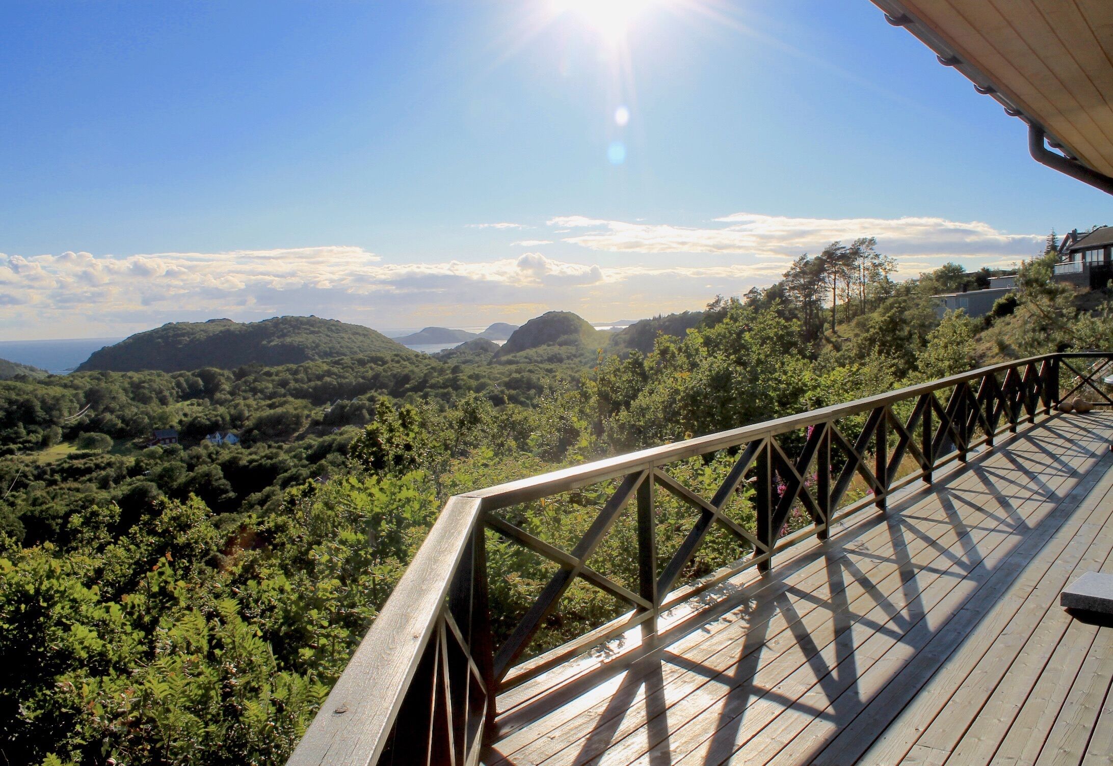Blick von der Terrasse Richtung Westen