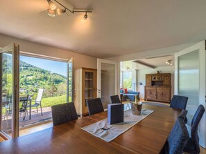 Dining - Dream home: sauna, fireplace, great view, bbq, fenced garden, playground, kids room (Alpirsbach)