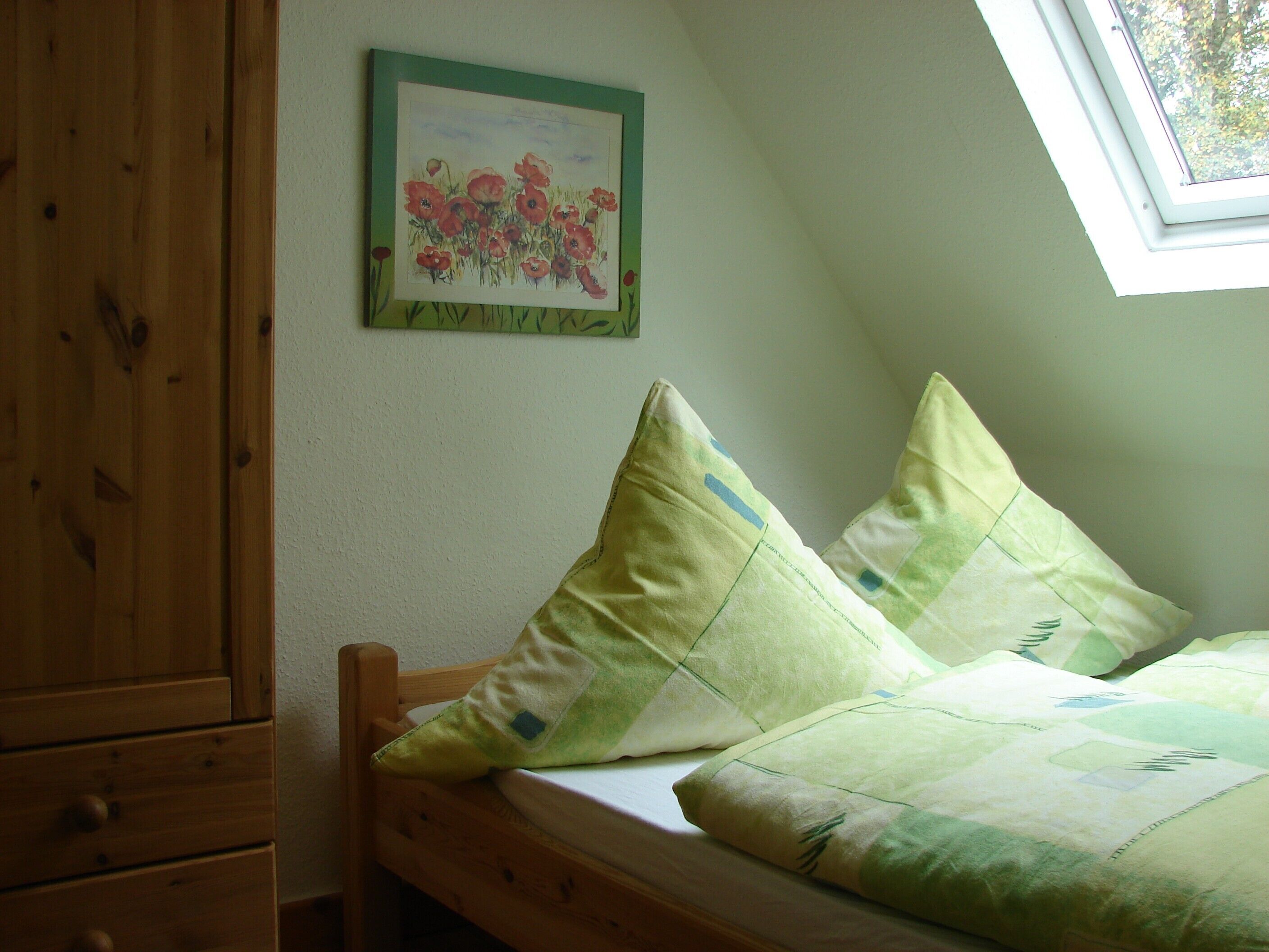 Schlafzimmer mit französischem Bett