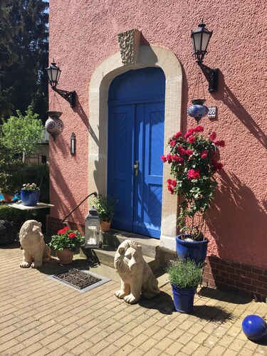 Sunny design apartment with balcony