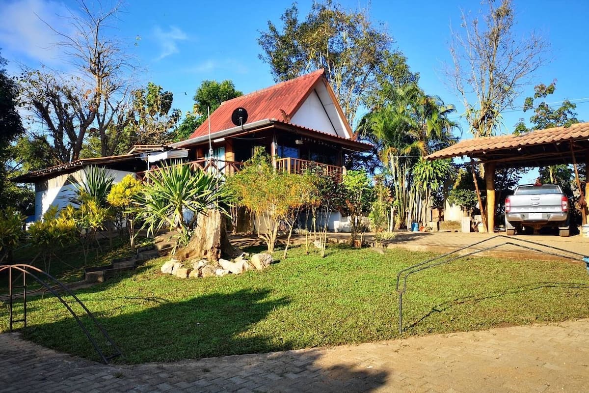 Family Bungalow for 4 People with Fan | Terrasse/Patio