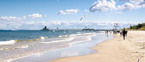 Vlak bij het strand