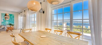 Exclusive new 5 * villa with panoramic sea view and heated pool