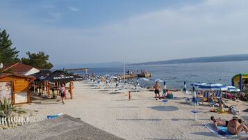 Beach nearby, sun-loungers