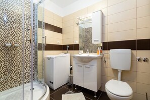 Shower, hair dryer