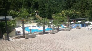 A heated pool