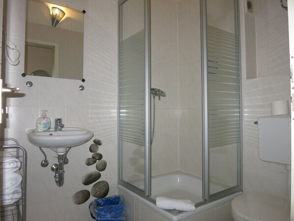 Hair dryer, towels, toilet paper - Paula Studio Apartment (Bezirk Pankow)