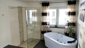 Duschwanne, Whirlpool, Haartrockner, Bidet
