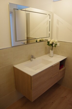 Regadera, secadora de cabello, bidet